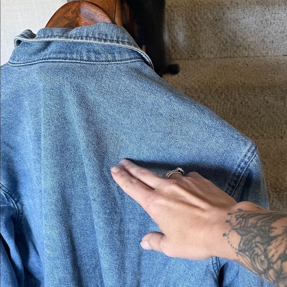 Universal Thread Light Blue Denim Utility Chore Jacket - Picture 6 of 11